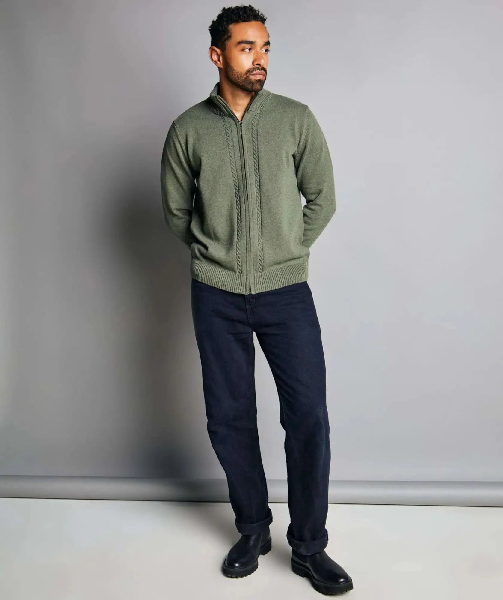 Chaqueta Tenza en tejido trenzado