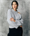 Suéter Tejido Gris con Abertura Cut-Out en Hombro | Malambo