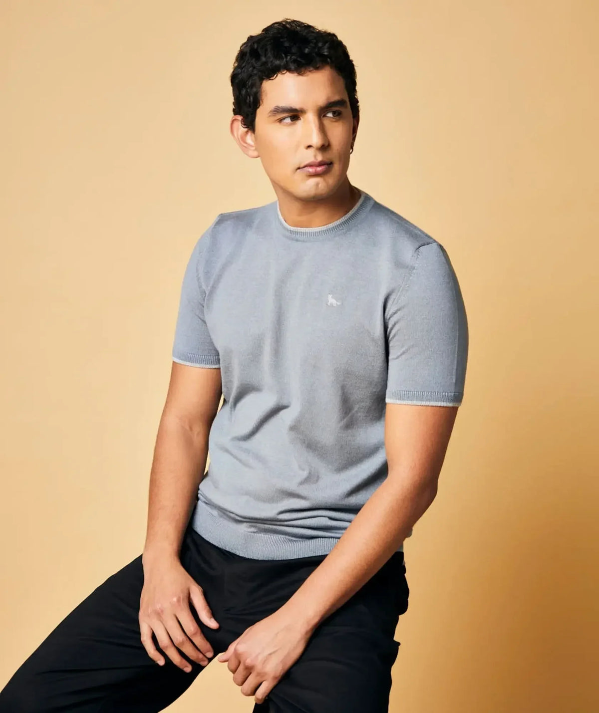 Camiseta Toledo en tejido de punto para hombre — prenda tejida para hombre | Alison Colombia