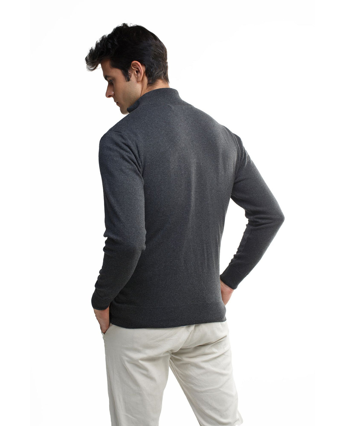 Suéter Halfzip Textured Hombre - Briceño - vista lateral - Alison