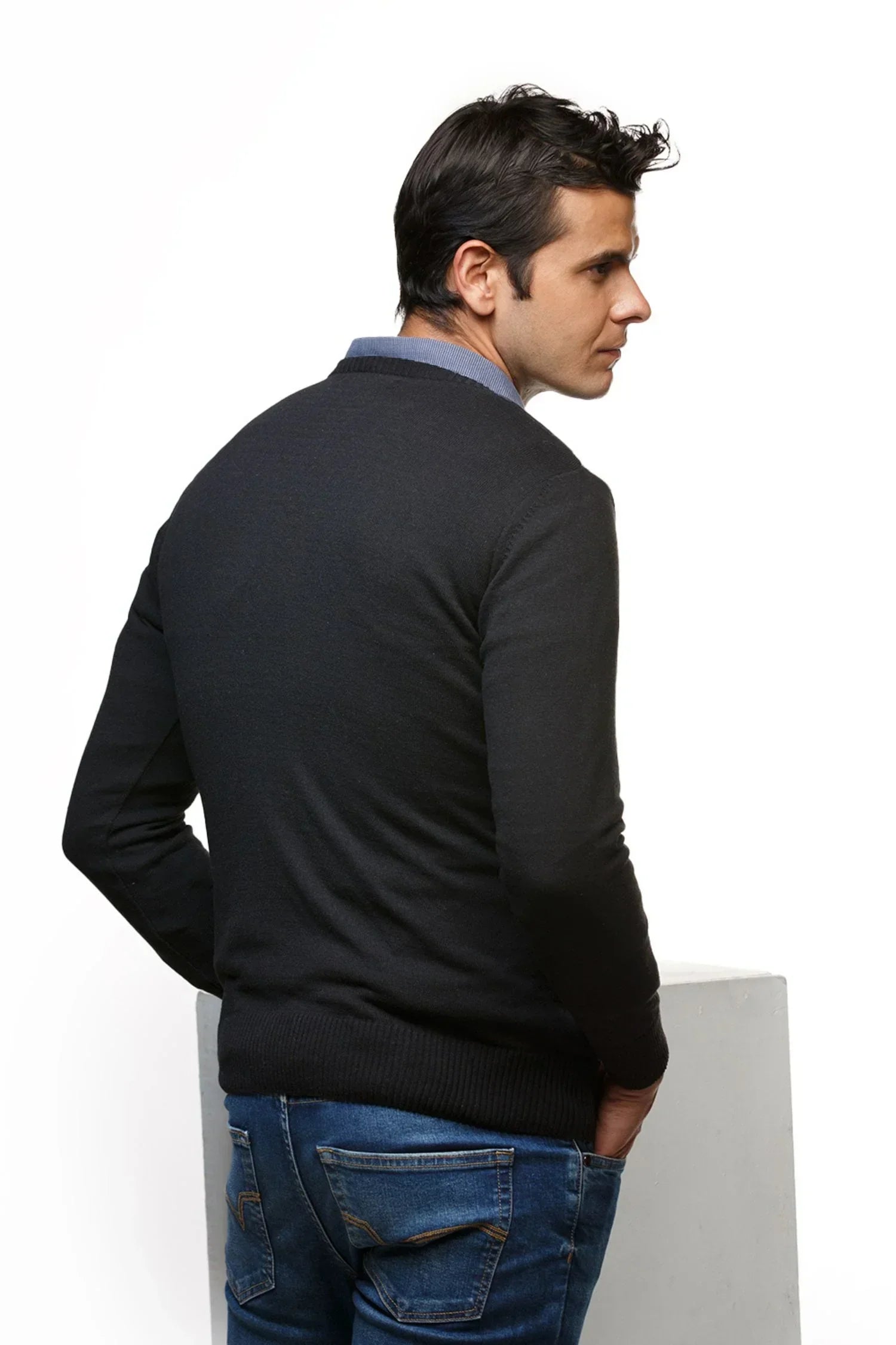 Suéter San Agustín en algodón regenerado rombos – Hombre