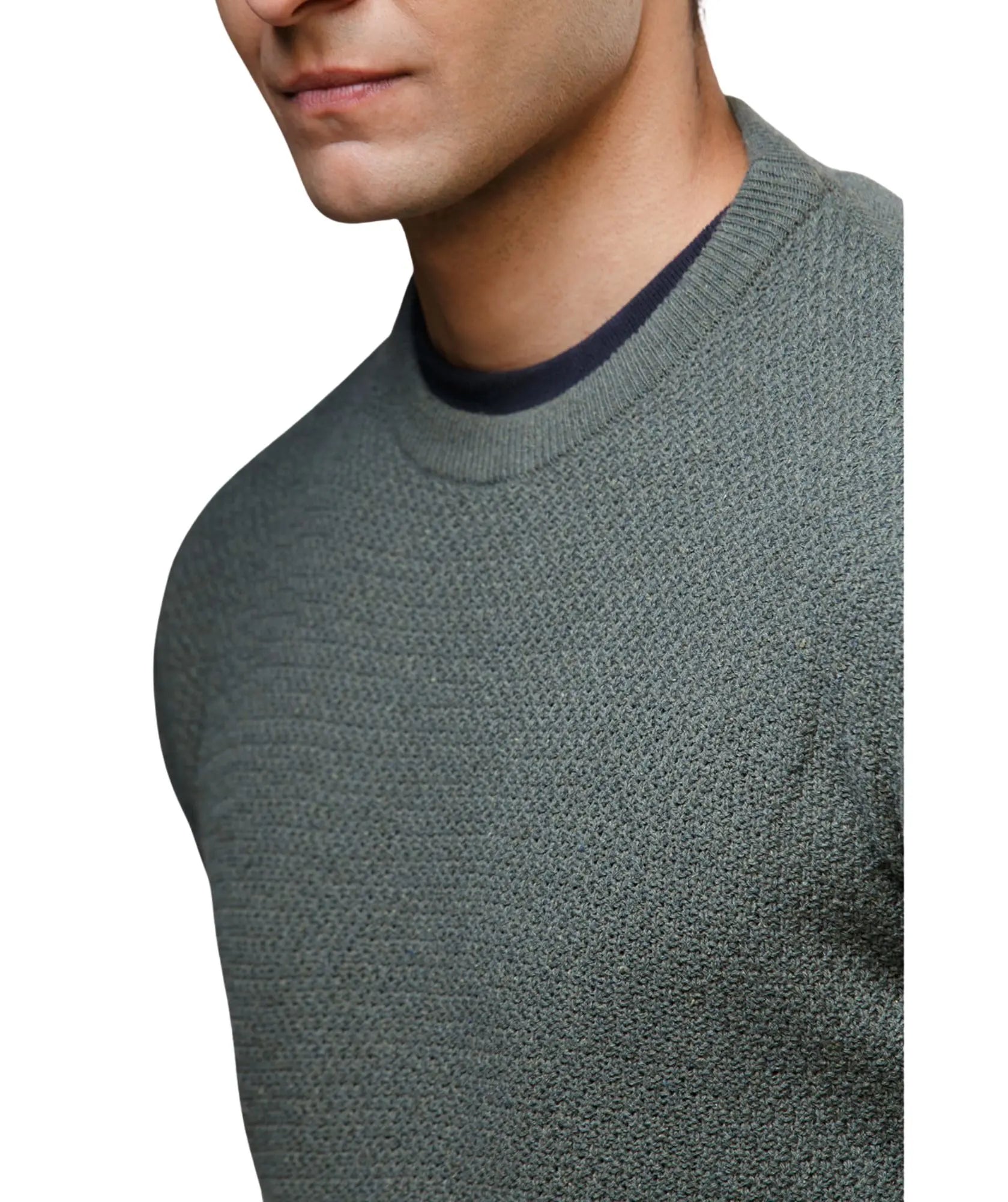 Suéter Pasto cuello redondo