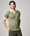 Camiseta Polo California Color Verde en tejido de punto