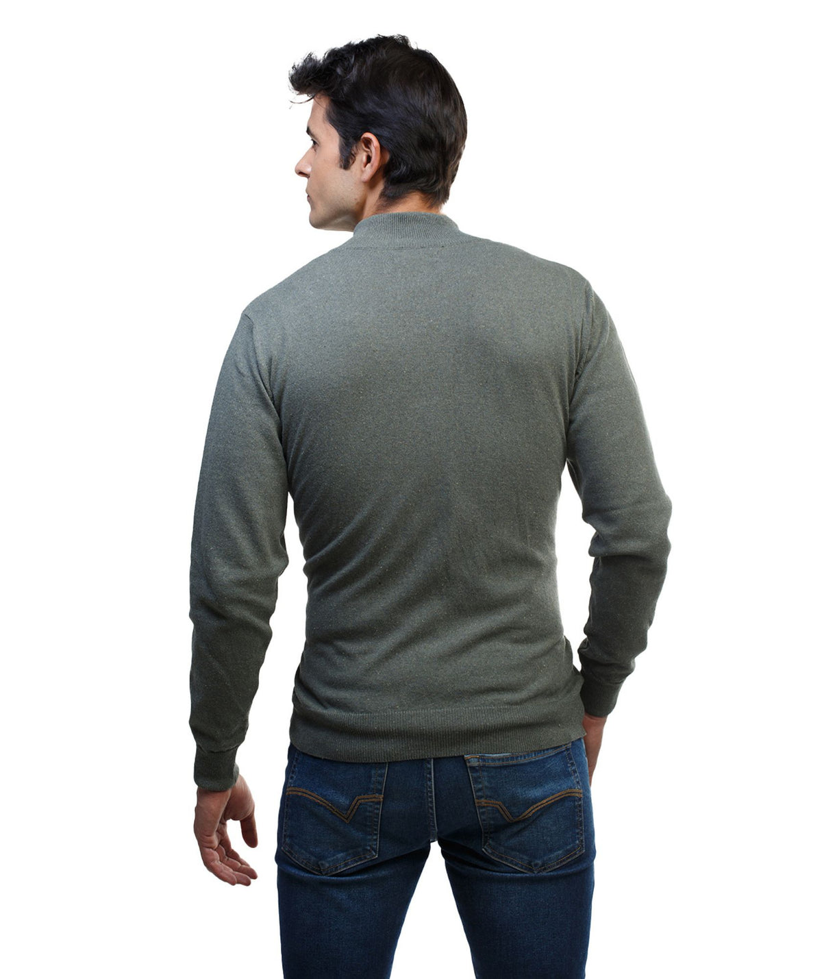 Suéter Halfzip Textured Hombre - Briceño - cuerpo completo - Alison