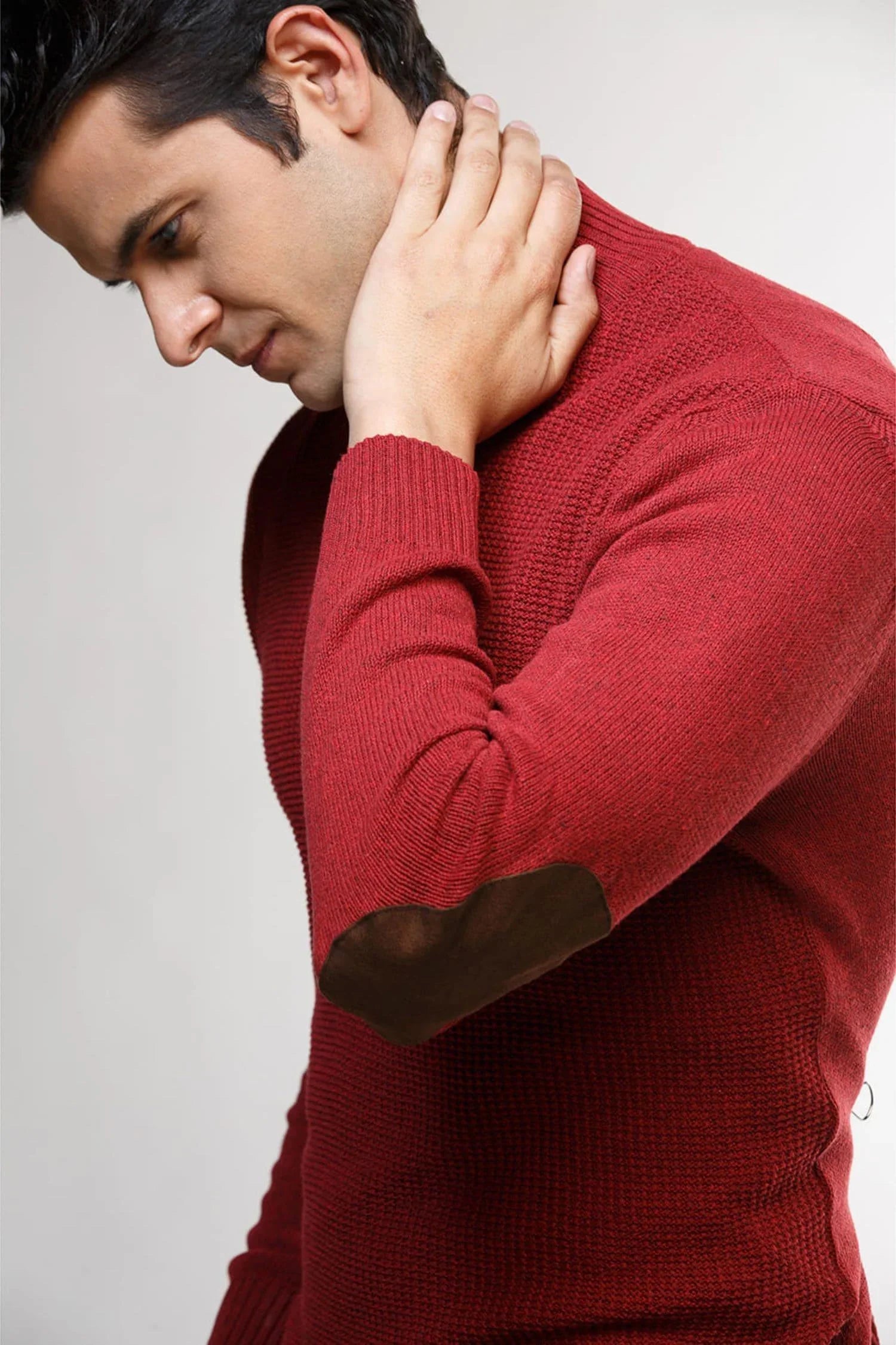 Suéter Tolú en algodón regenerado halfzip – Hombre