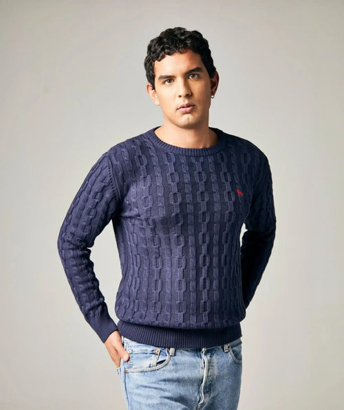 Suéter Cuello Redondo Trenzado - Cogua - detalle - Alison