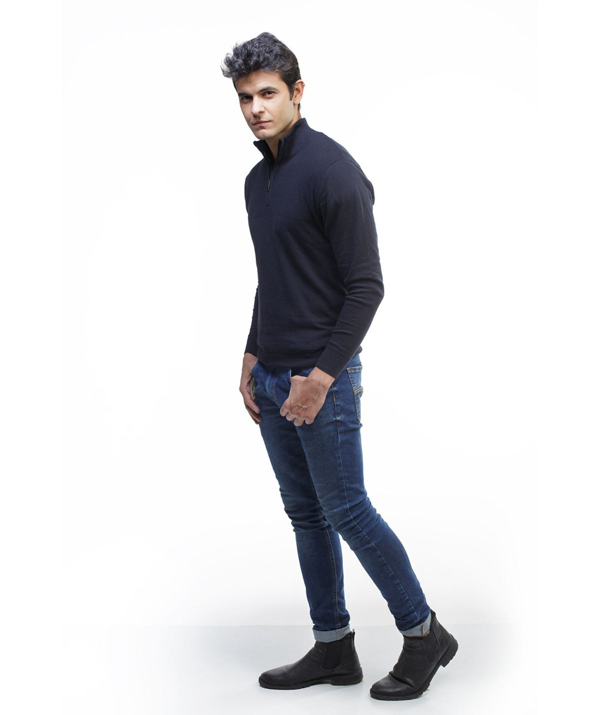Suéter Halfzip Textured Hombre - Briceño - look completo - Alison