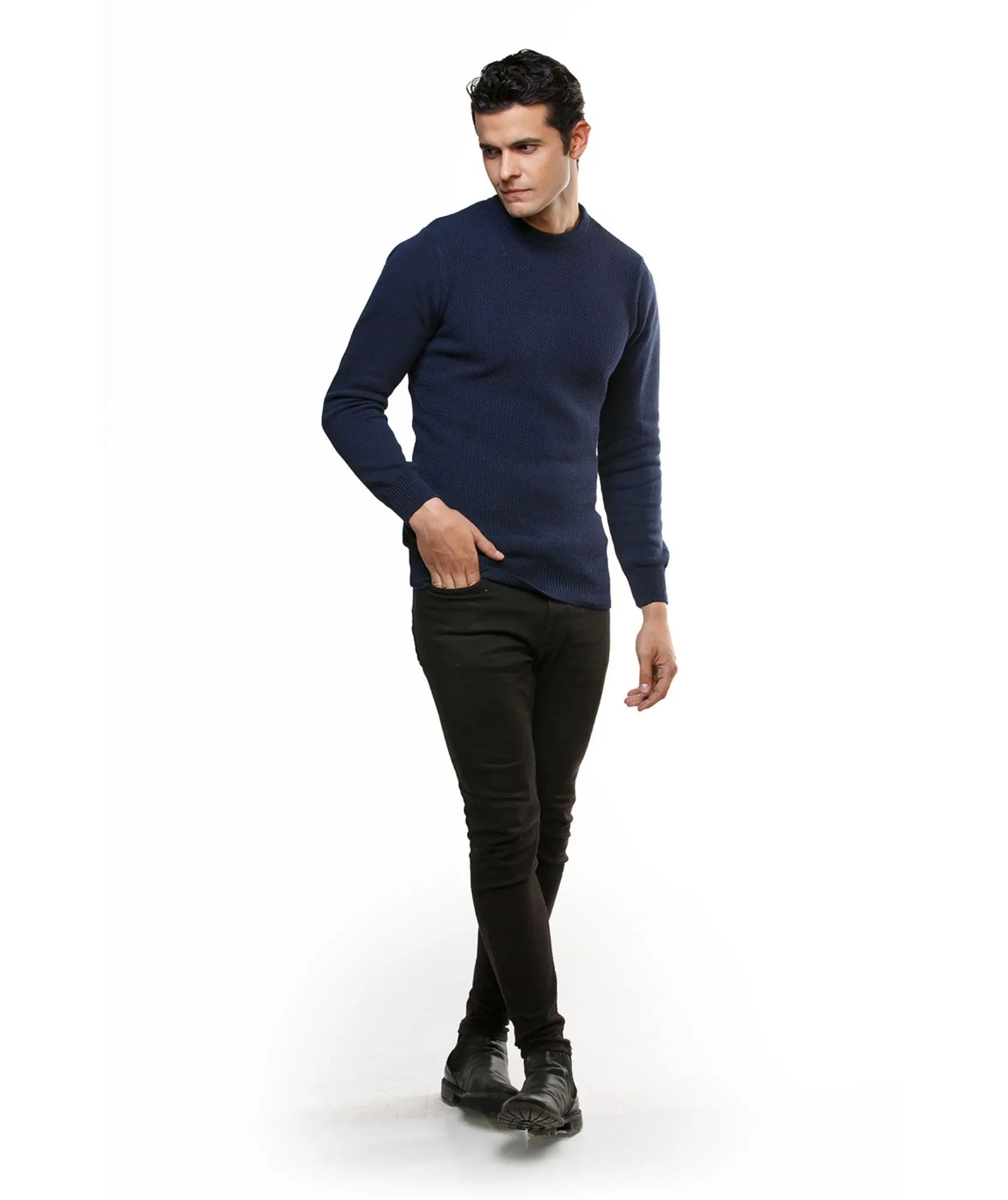 Suéter Pasto cuello redondo