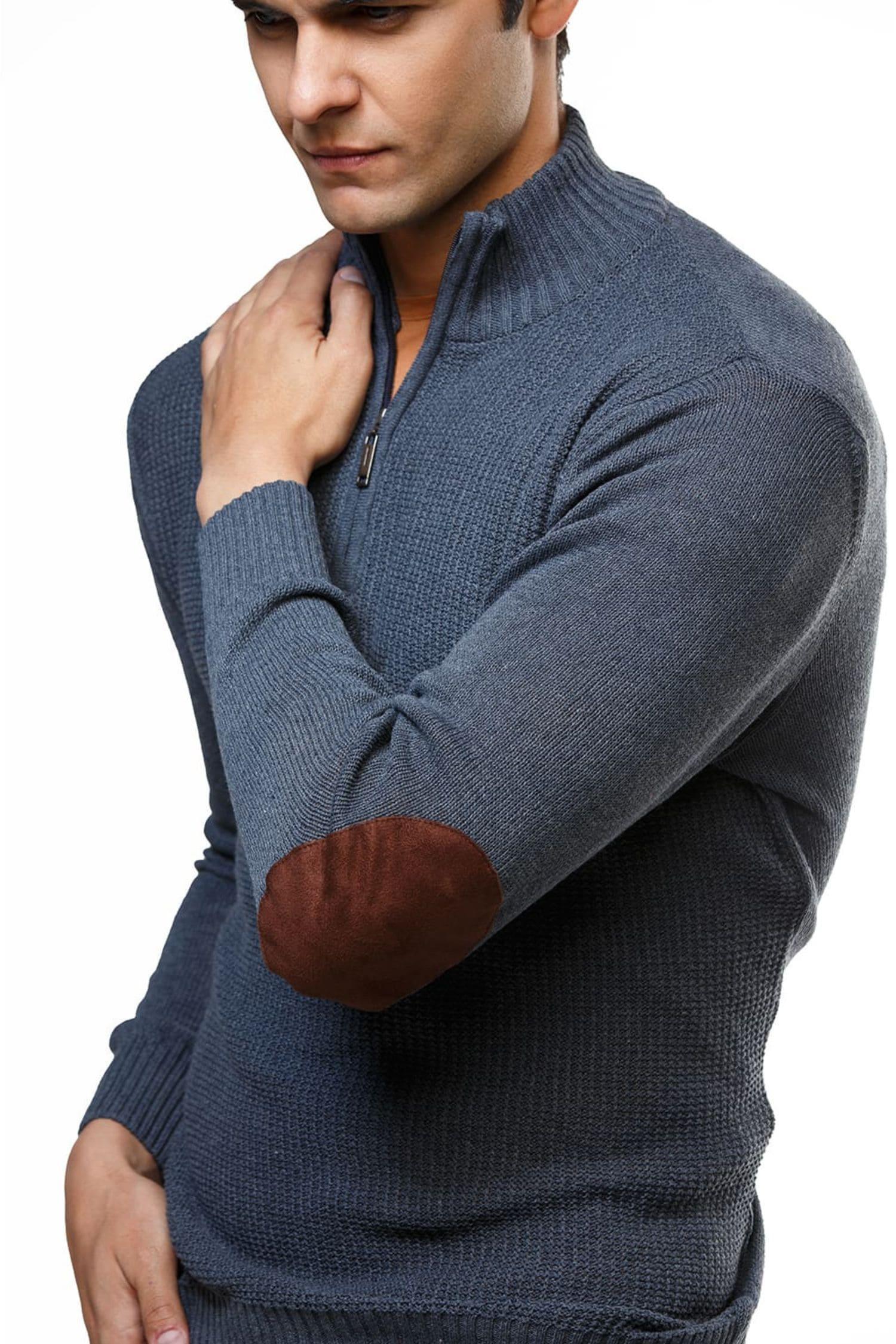 Suéter Tolú en algodón regenerado halfzip – Hombre