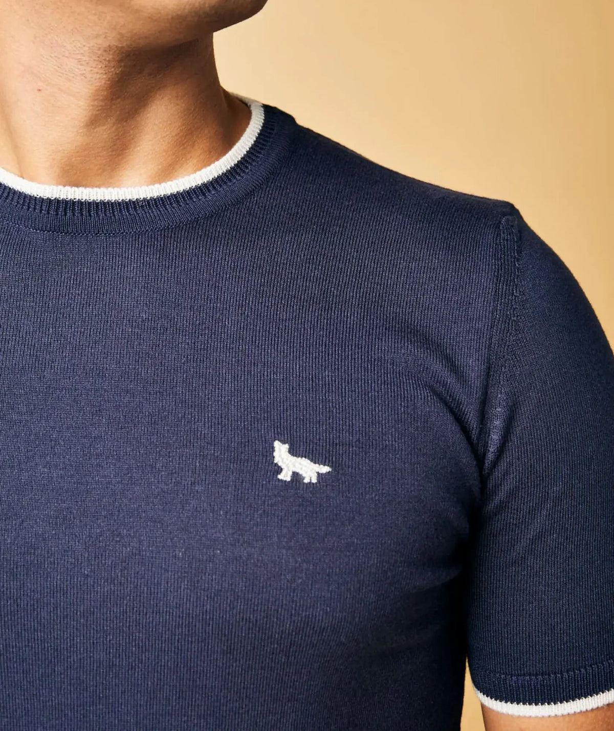 Camiseta Cuello Redondo Azul Oscuro Toledo - look completo - Alison