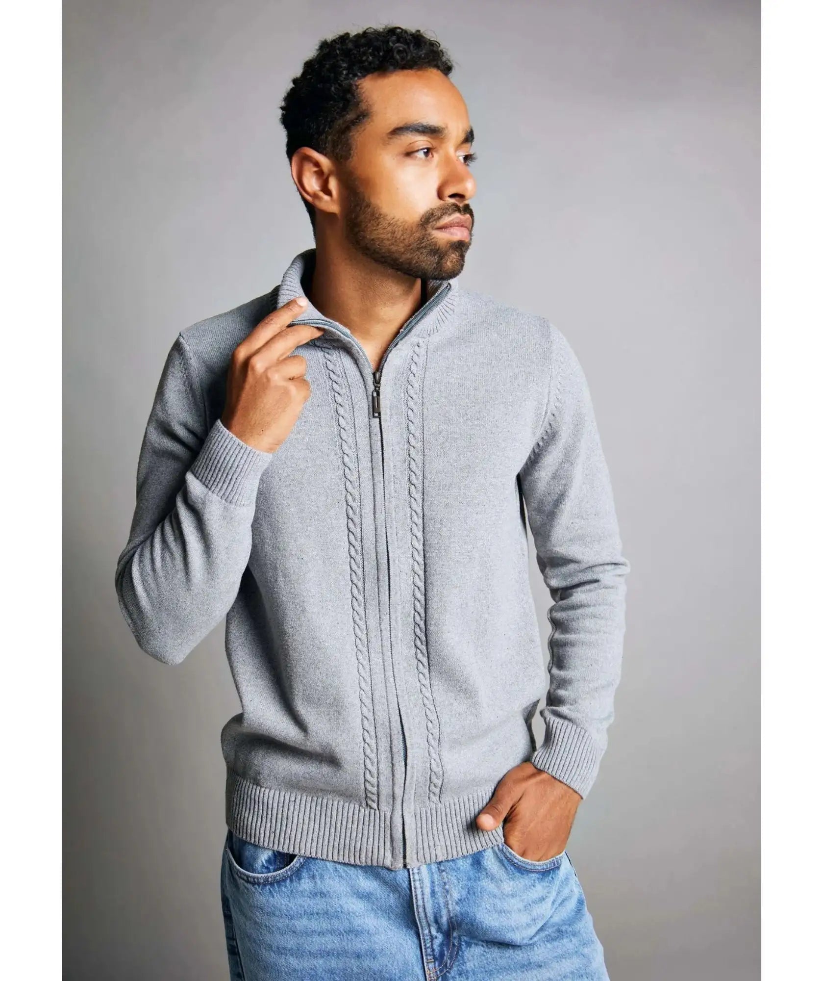 Chaqueta Tenza en tejido trenzado