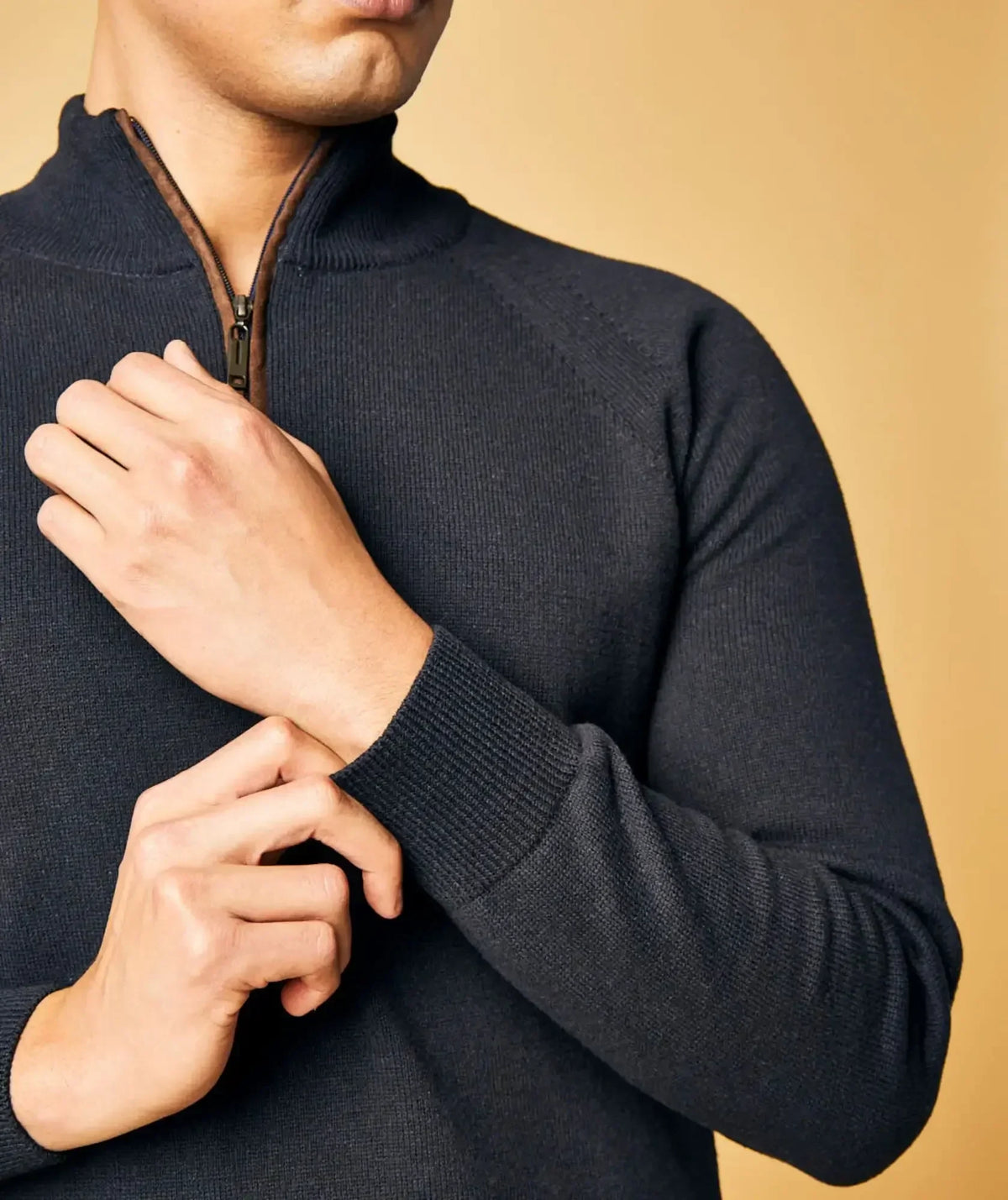 Suéter Cuello Halpzif Verde Oscuro - San Francisco - detalle - Alison