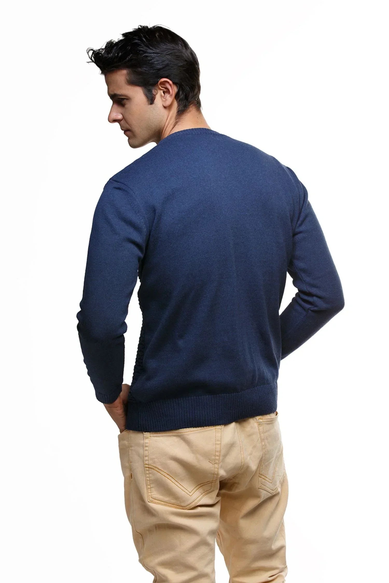 Suéter Nilo en algodón regenerado texturizado – Hombre