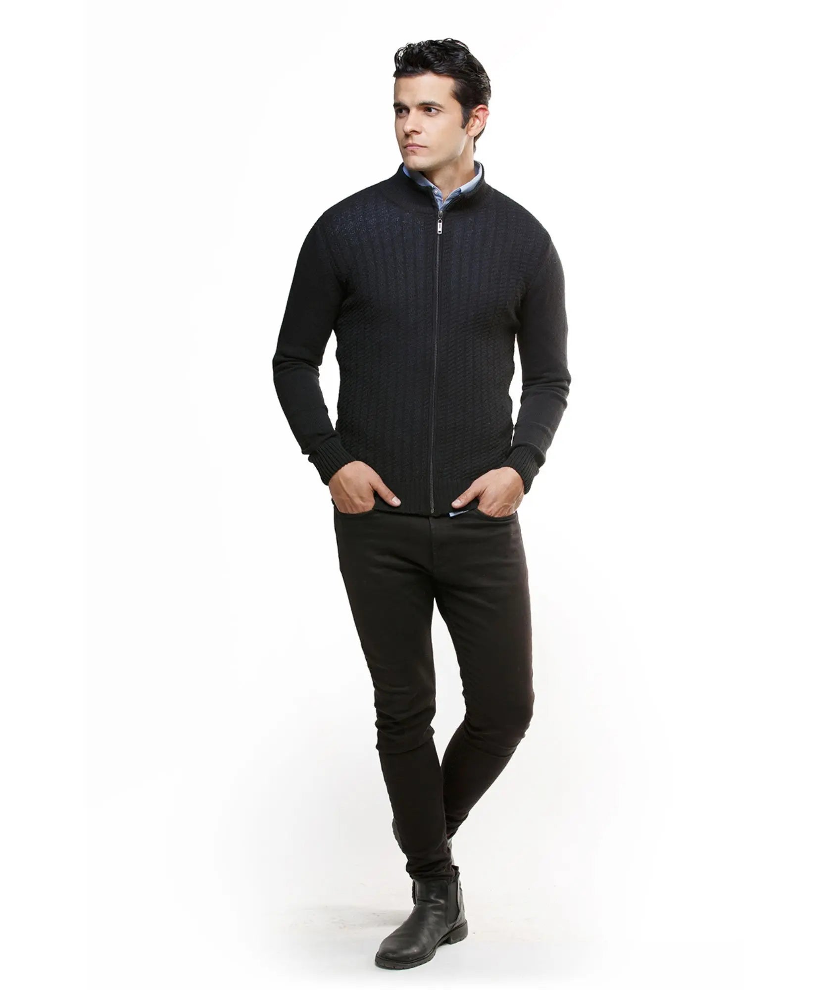 Chaqueta Granada cuello halfzip