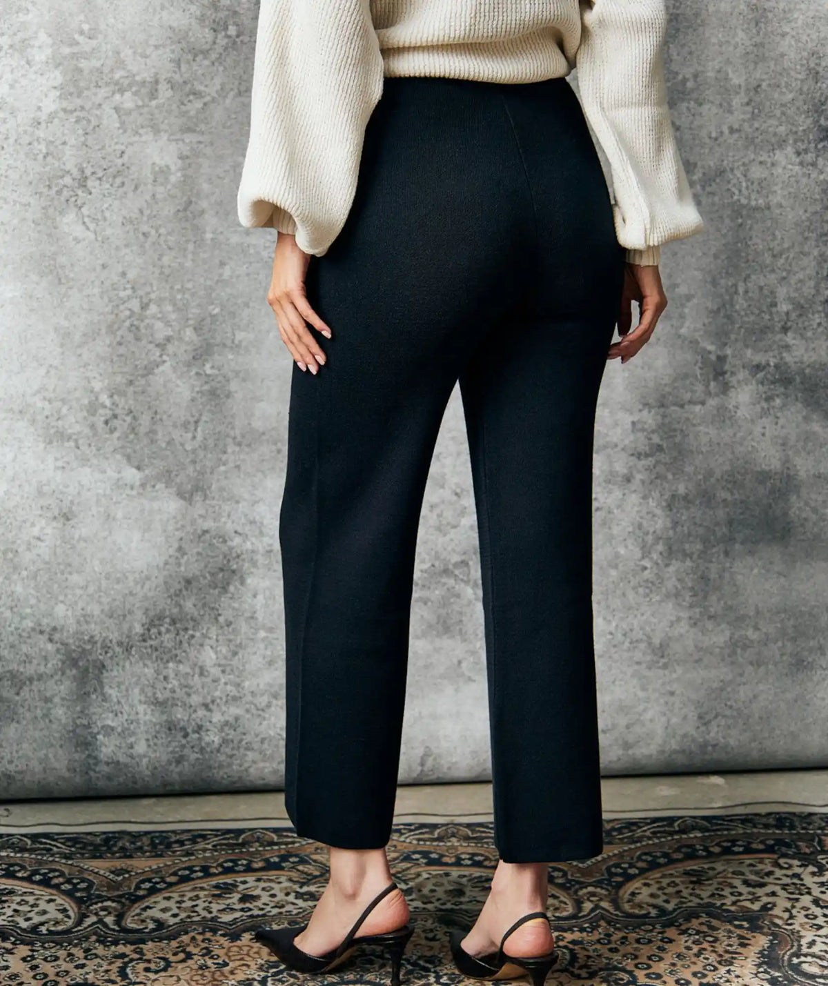 Pantalón Caracolí de Tiro Alto - vista lateral - Alison