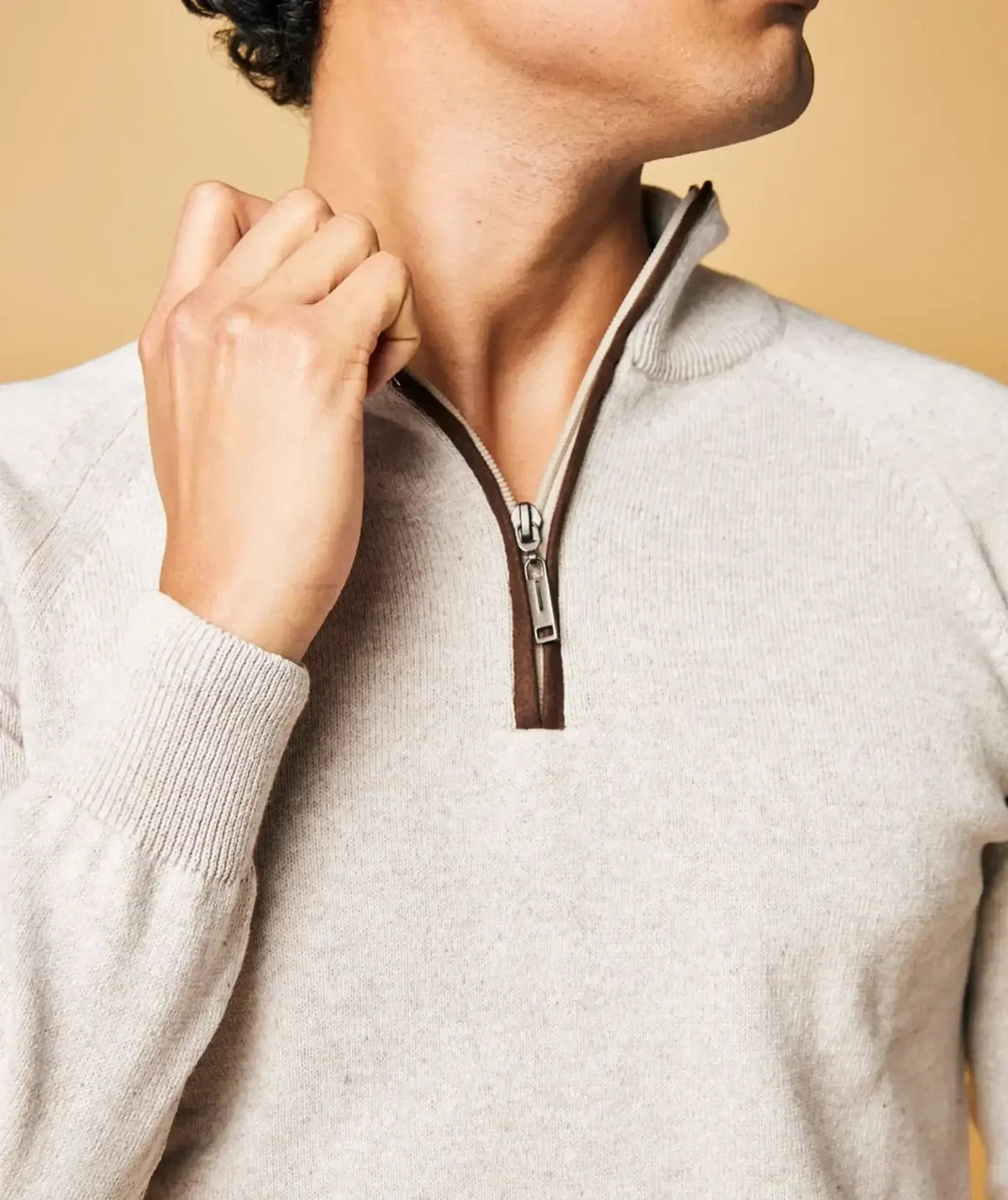 Suéter Cuello Halpzif Verde Oscuro - San Francisco - detalle - Alison