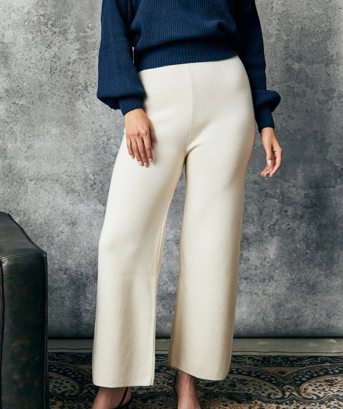 Pantalón Caracolí de Tiro Alto — pantalón tejido colombiano | Alison
