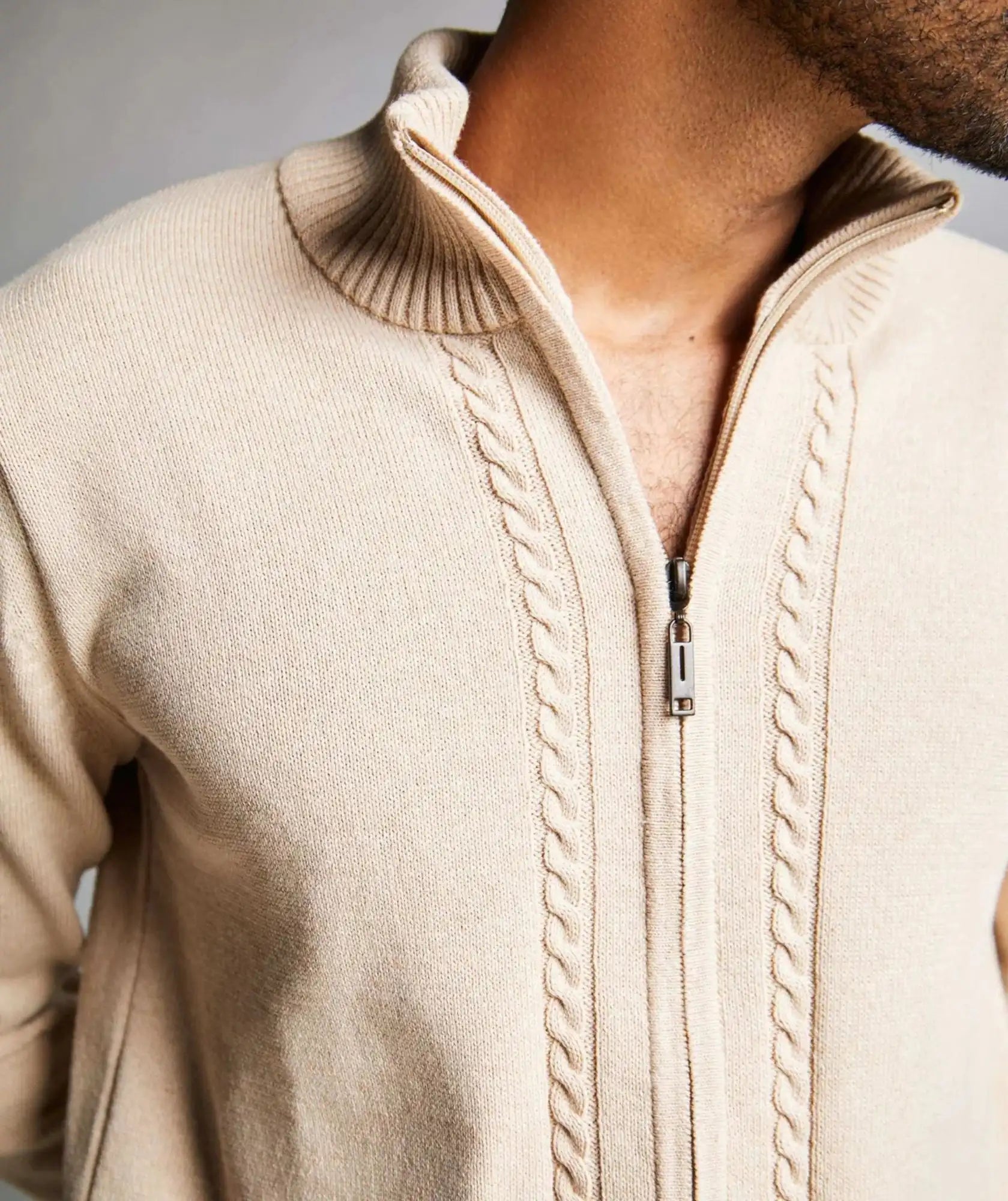 Chaqueta Tenza en tejido trenzado