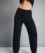 Set Suéter Color Negro - Pantalón Negro Tejido en algodón | Combo Brisa