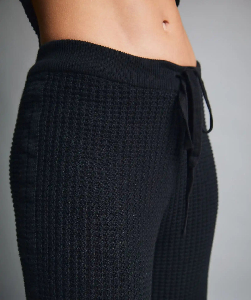 Set Suéter Color Negro - Pantalón Negro Tejido en algodón | Combo Brisa