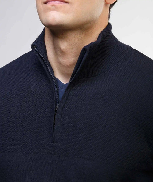 Suéter Halfzip Textured Hombre  - Briceño