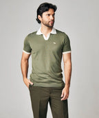 Camiseta Polo California Color Verde en tejido de punto