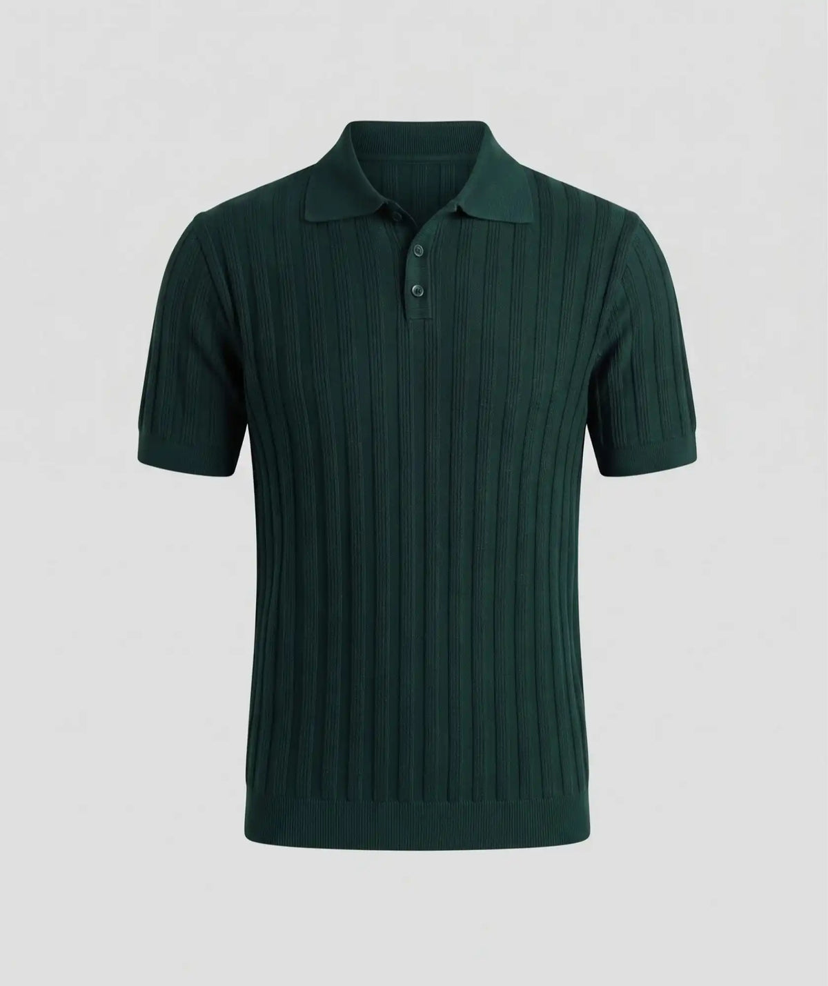 Polo Verde Barichara - Tejido de Punto Acanalado