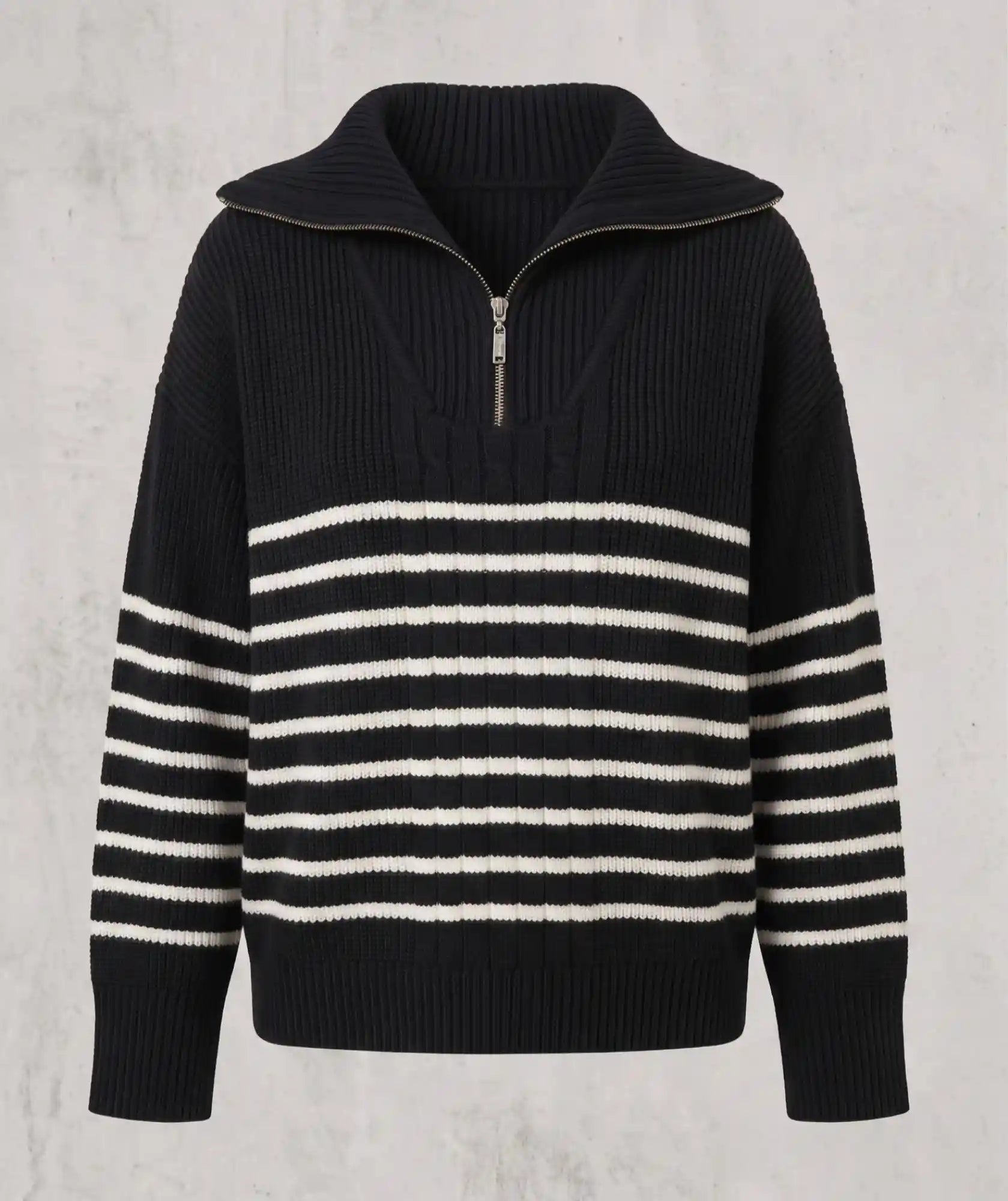 Suéter Neru Cuello Halpzip Oversize