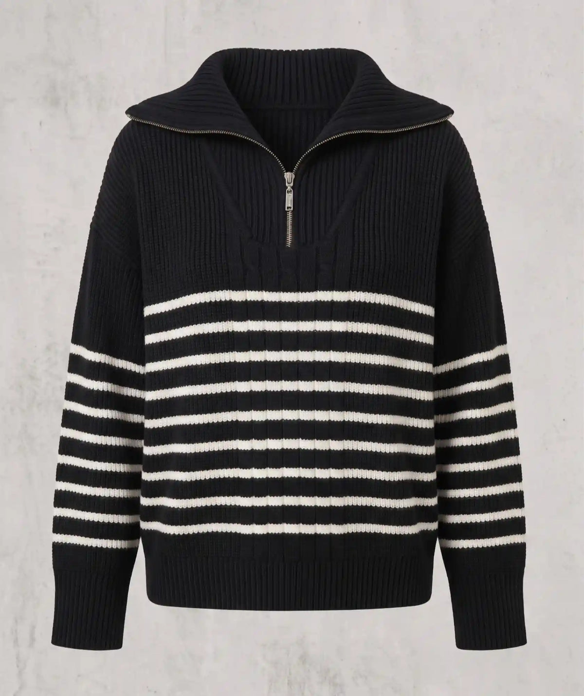 Suéter Neru Cuello Halpzip Oversize