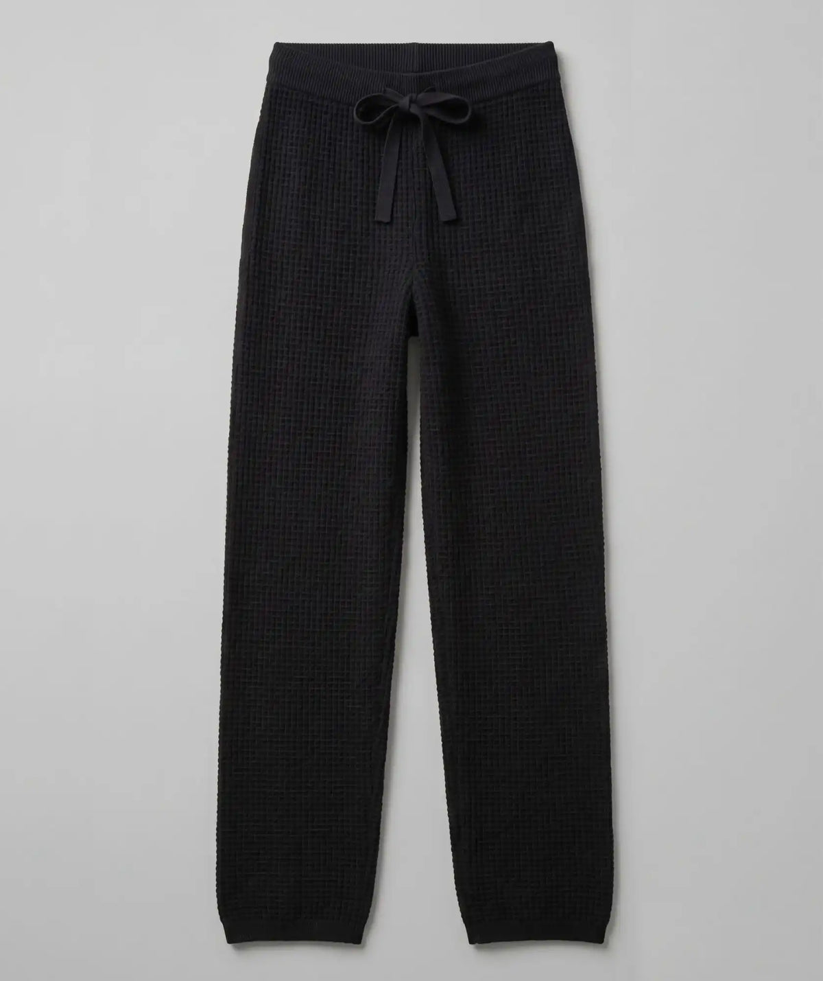 Pantalón Negro Diseño Tipo Panal en Algodón - Cairo
