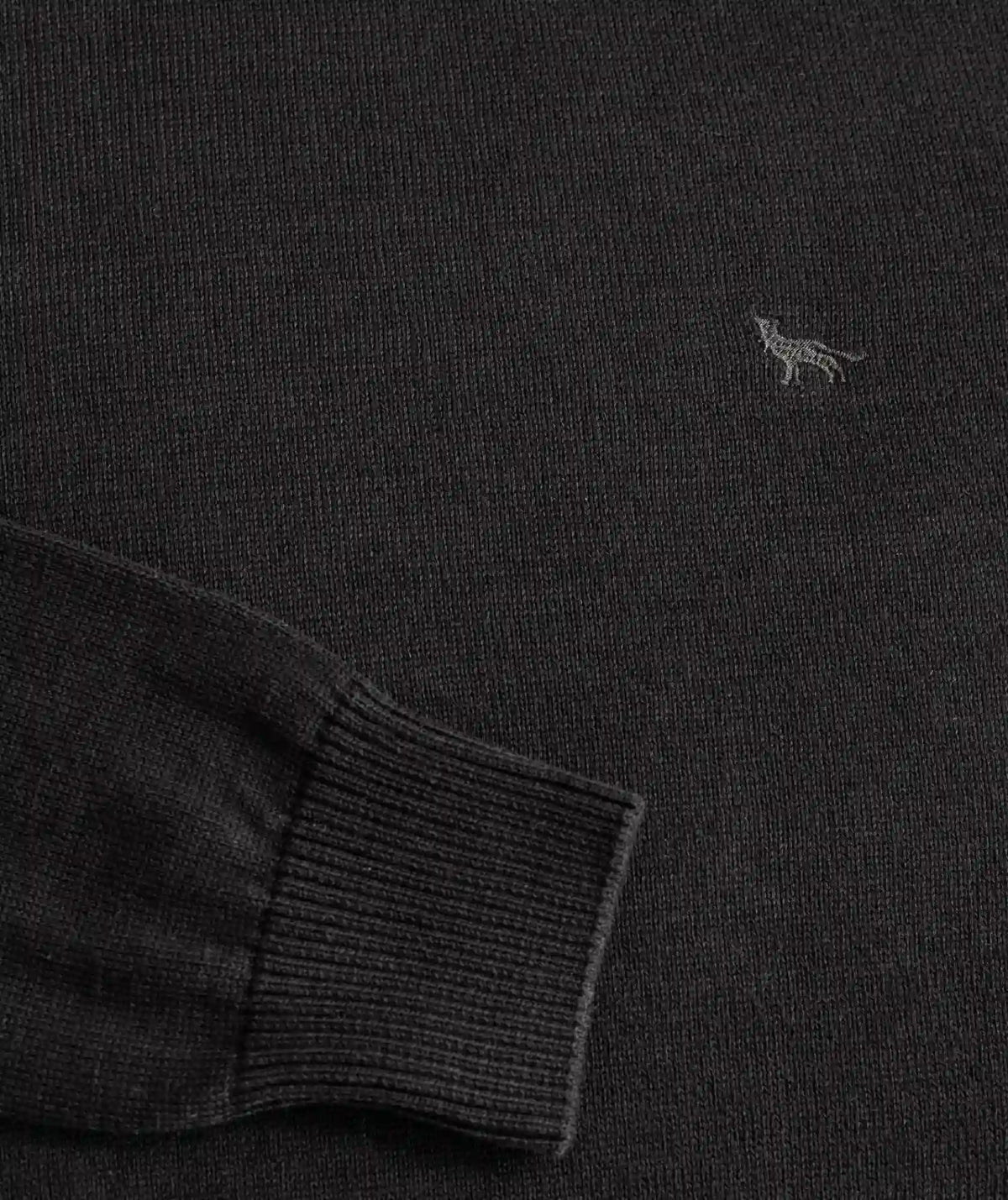 Suéter Negro Algodón Cuello Redondo - Jericó