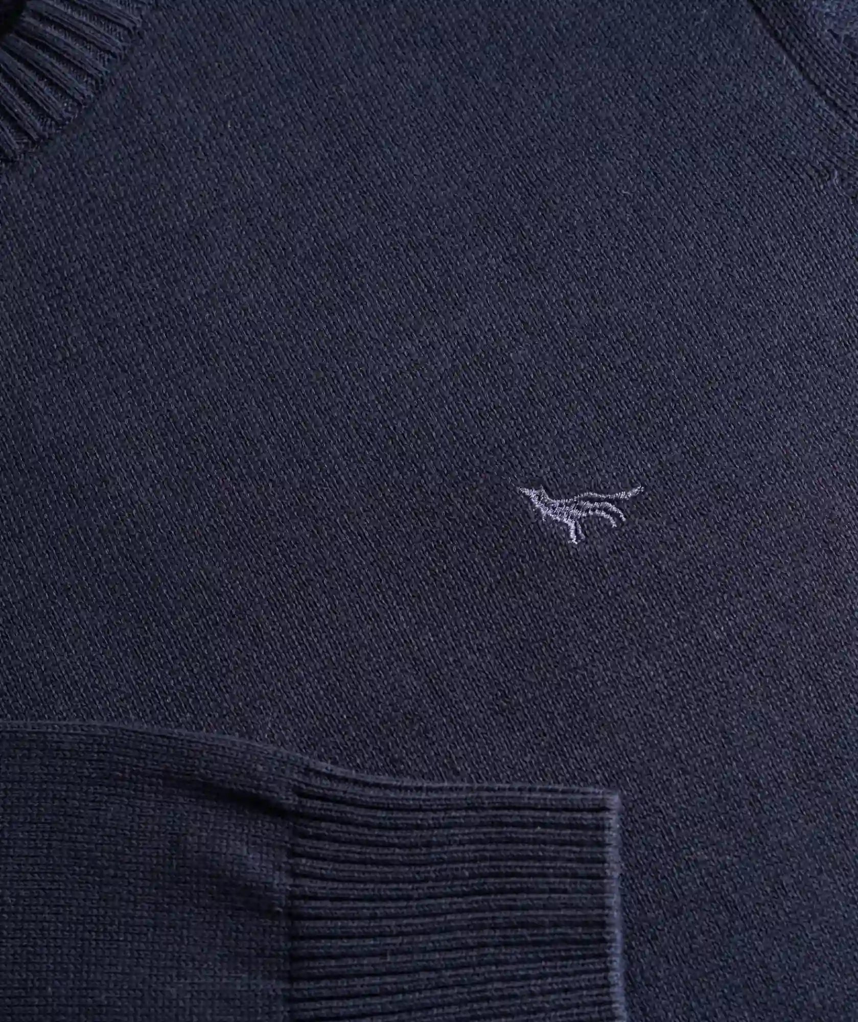 Suéter Azul Oscuro Algodón Cuello Redondo - Jericó