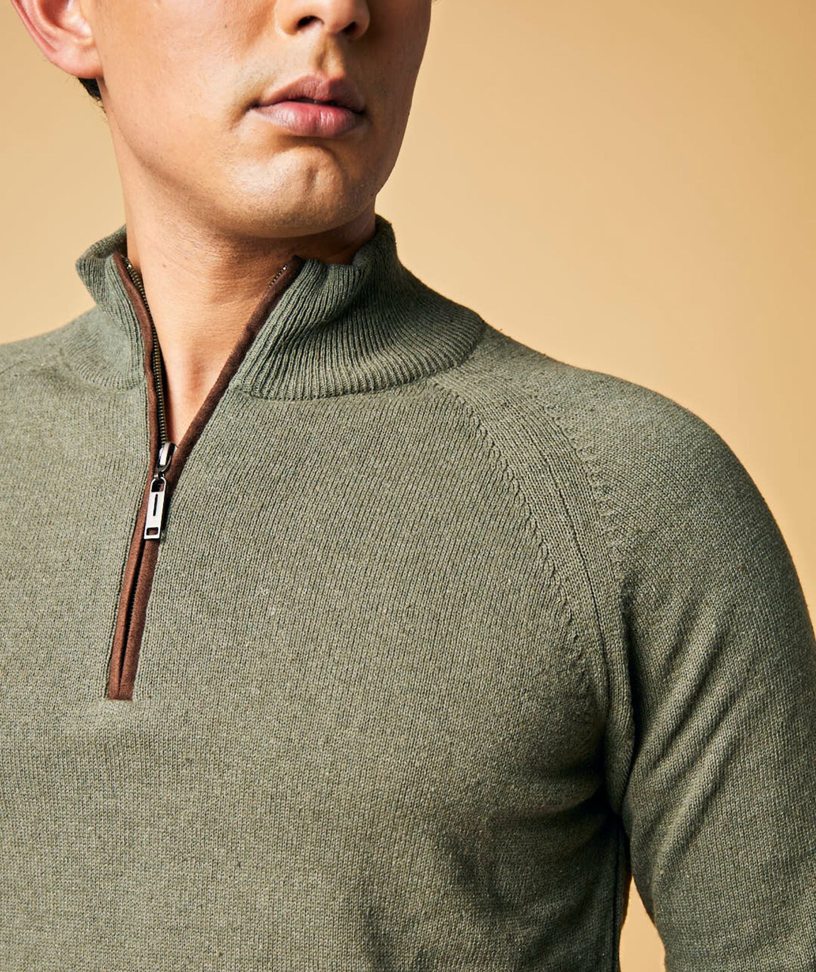 Suéter Cuello Halpzif Verde Oscuro - San Francisco